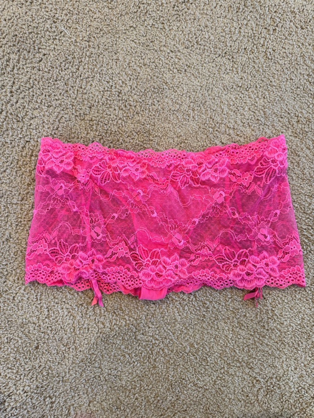 Victoria's Secret Bright Pink Floral Lace skirt